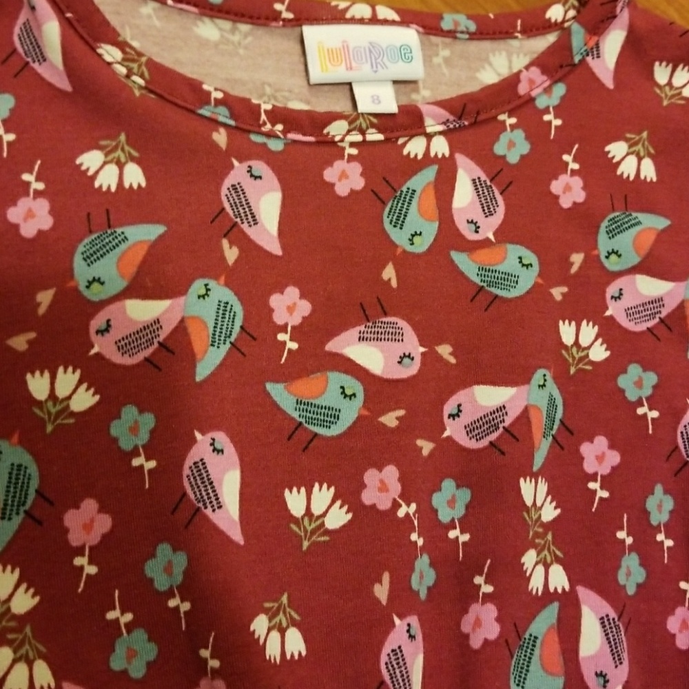 VGUC LuLaRoe Mae Girls Dress Size 8